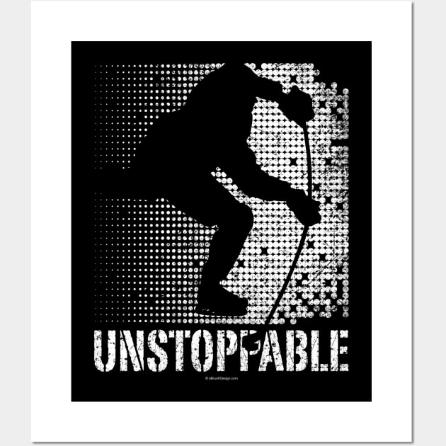 Unstoppable (Hockey) Wall Art by eBrushDesign